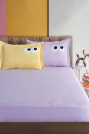 L'essentiel linge de maison Juego de Sábanas Dobles Funny - Lila